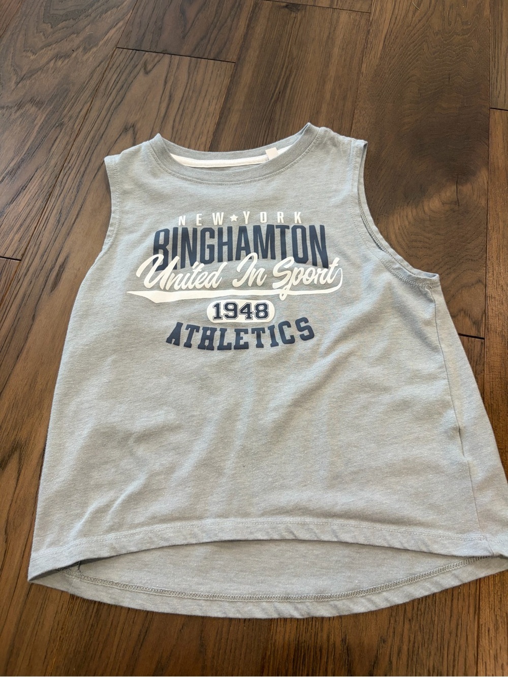 DSG Youth M (10-12) Binghamton NY Athletics Muscle Tank Top Grey